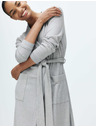 Marks & Spencer Široký rebrovaný župan Marks & Spencer sivý
