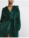 Marks & Spencer Fleecový župan s kapucňou Marks & Spencer zelený