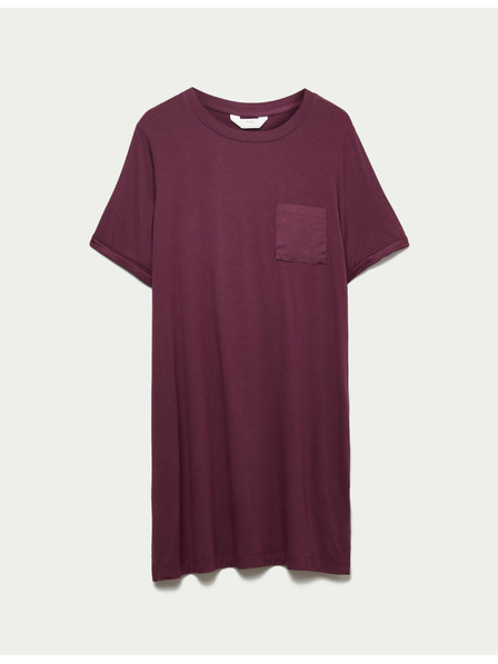 Marks & Spencer Nočná košieľka Body Soft™ so saténovým lemovaním Marks & Spencer červená