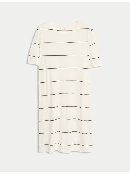 Marks & Spencer Pruhovaná nočná košieľka s technológiou Cool Comfort™ Marks & Spencer smotanová