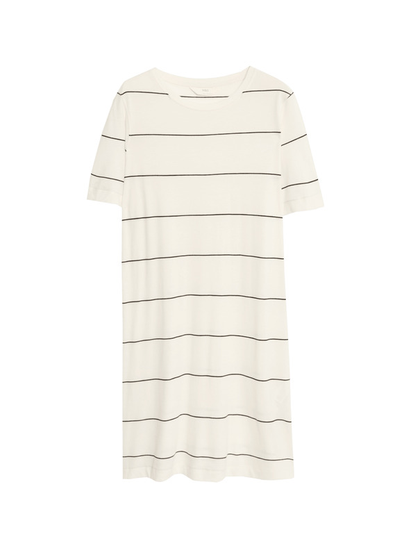 Marks & Spencer Pruhovaná nočná košieľka s technológiou Cool Comfort™ Marks & Spencer smotanová