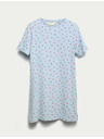 Marks & Spencer Nočná košieľka z čistej bavlny s potlačou Marks & Spencer modrá