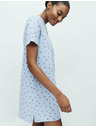 Marks & Spencer Nočná košieľka z čistej bavlny s potlačou Marks & Spencer modrá