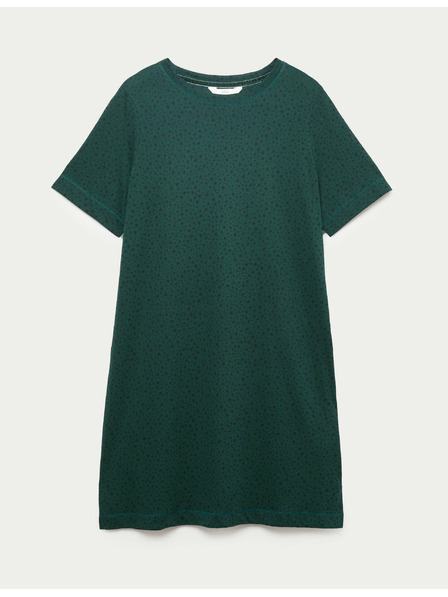 Marks & Spencer Nočná košieľka z čistej bavlny s potlačou hviezd Marks & Spencer zelená