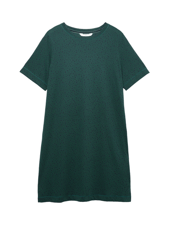 Marks & Spencer Nočná košieľka z čistej bavlny s potlačou hviezd Marks & Spencer zelená