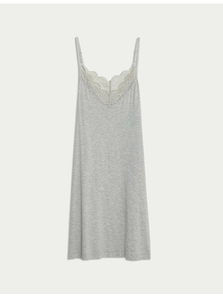 Marks & Spencer Košieľka s čipkovým detailom Marks & Spencer sivá