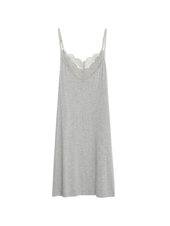 Marks & Spencer Košieľka s čipkovým detailom Marks & Spencer sivá