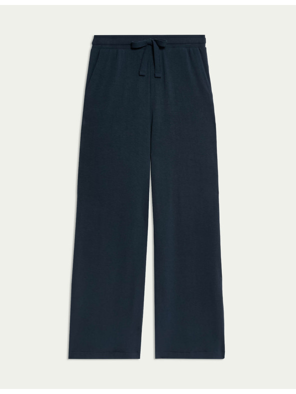 Marks & Spencer Spodné diely pyžam so širokými nohavicami Marks & Spencer námorná modrá