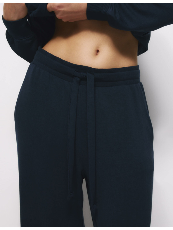 Marks & Spencer Spodné diely pyžam so širokými nohavicami Marks & Spencer námorná modrá