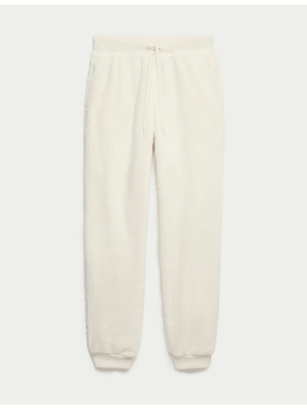 Marks & Spencer Domáce tepláky s kožušinovým flísom Marks & Spencer smotanová