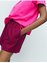 Marks & Spencer 2 ks pyžamových šortiek z čistej bavlny s potlačou Marks & Spencer ružová