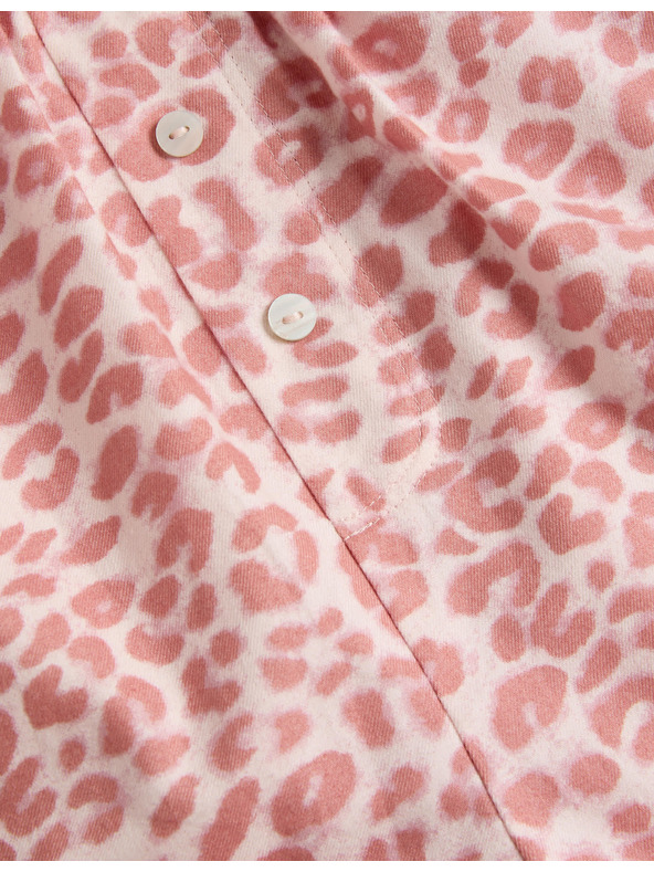 Marks & Spencer 2 ks pyžamových šortiek z čistej bavlny s potlačou Marks & Spencer ružová