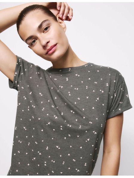 Marks & Spencer Pyžamová súprava s potlačou a vysokým podielom bavlny Marks & Spencer sivá