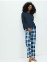 Marks & Spencer Pyžamová súprava z čistej bavlny s potlačou Marks & Spencer námorná modrá