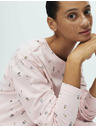 Marks & Spencer Pyžamová súprava z čistej bavlny s potlačou Marks & Spencer ružová