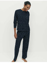 Marks & Spencer Pyžamová súprava z čistej bavlny s potlačou Marks & Spencer námorná modrá
