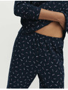Marks & Spencer Pyžamová súprava z čistej bavlny s potlačou Marks & Spencer námorná modrá