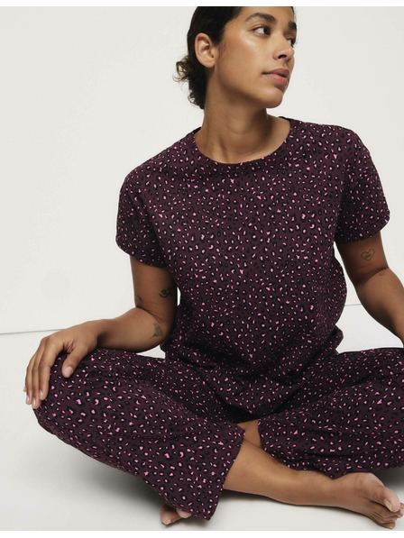 Marks & Spencer Pyžamová súprava s potlačou a vysokým podielom bavlny Marks & Spencer červená