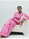 Marks & Spencer Vianočná pyžamová súprava z čistej bavlny s motívom lízátka Marks & Spencer ružová