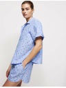 Marks & Spencer Krátka kvetinová súprava, z čistej bavlny a hrubého batista Marks & Spencer modrá