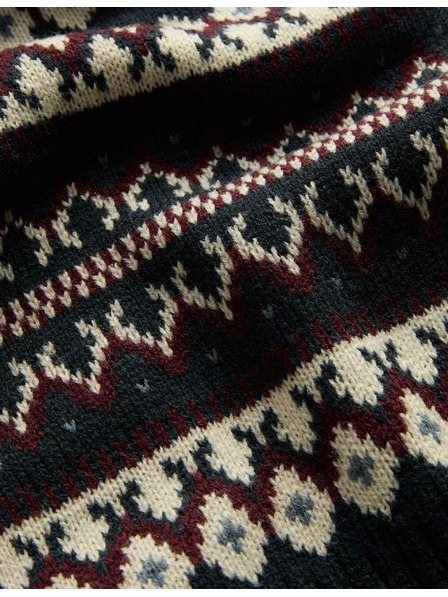 Marks & Spencer Šál Fair Isle Marks & Spencer námorná modrá