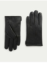 Marks & Spencer Kožené rukavice s technológiou Thermowarmth™ Marks & Spencer čierna