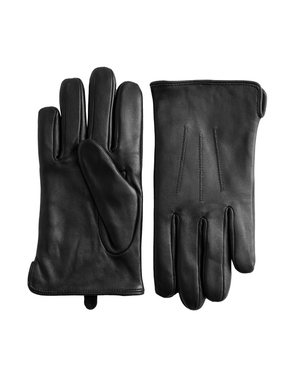 Marks & Spencer Kožené rukavice s technológiou Thermowarmth™ Marks & Spencer čierna