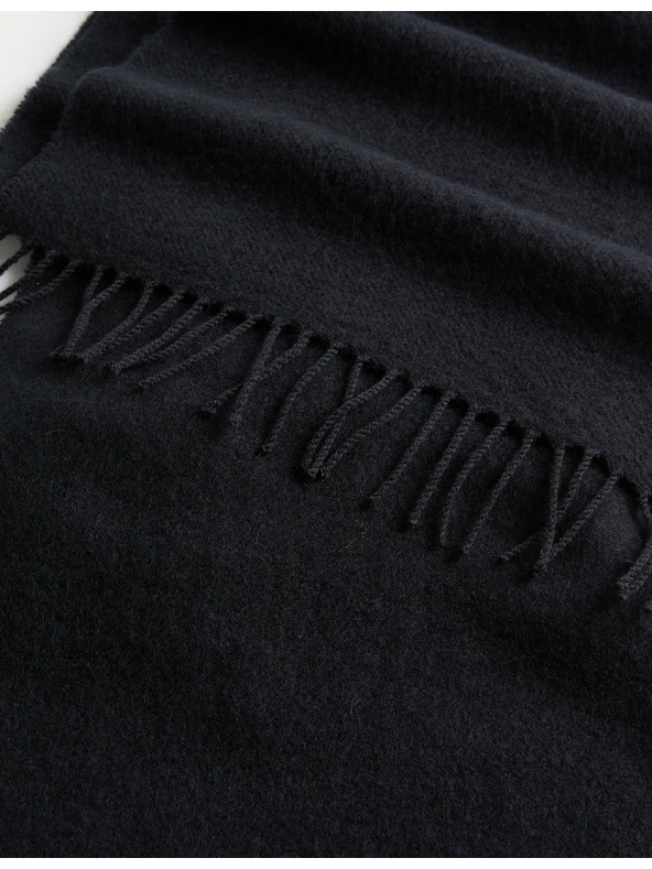 Marks & Spencer Šál zo zmesi vlny Marks & Spencer modrá