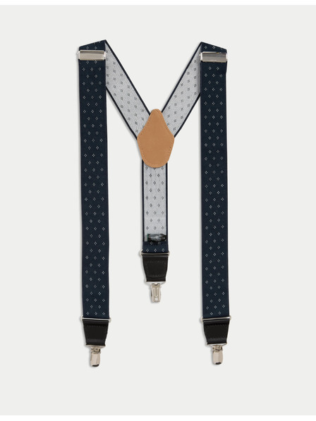 Marks & Spencer Klasické bodkované traky Marks & Spencer námorná modrá