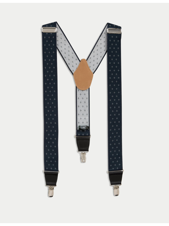 Marks & Spencer Klasické bodkované traky Marks & Spencer námorná modrá