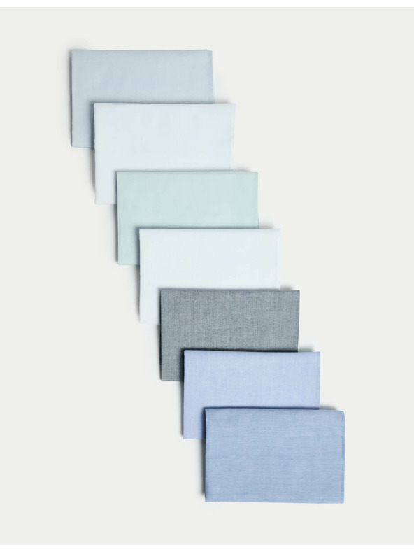 Marks & Spencer Antibakteriálne vreckovky z čistej bavlny, 7 ks v balení Marks & Spencer modrá