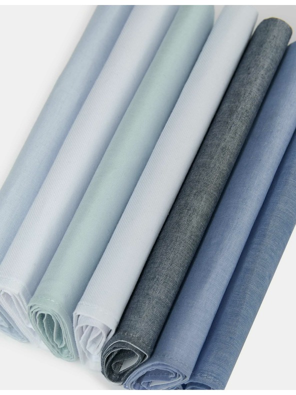 Marks & Spencer Antibakteriálne vreckovky z čistej bavlny, 7 ks v balení Marks & Spencer modrá