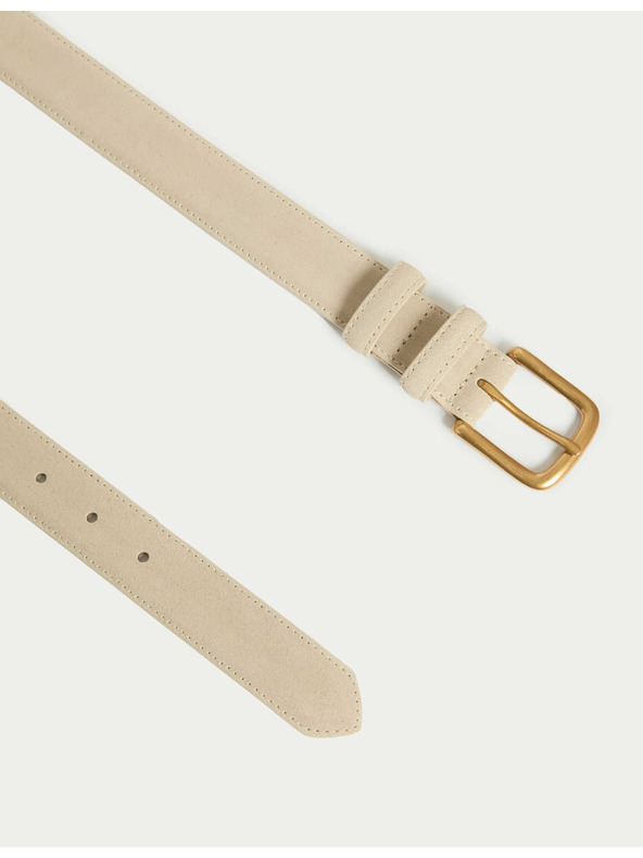 Marks & Spencer Semišový opasok Marks & Spencer béžová