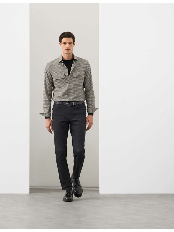 Marks & Spencer Kockovaná košeľa s vysokým podielom bavlny, ľahké žehlenie Marks & Spencer béžová