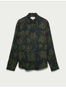 Marks & Spencer Košeľa s motívom kvetín, normálny strih Marks & Spencer zelená