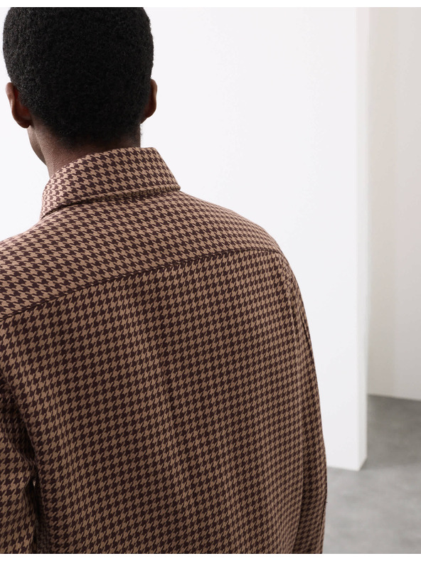 Marks & Spencer Bundeková košeľa z čistej bavlny so vzorom pepito Marks & Spencer hnedá