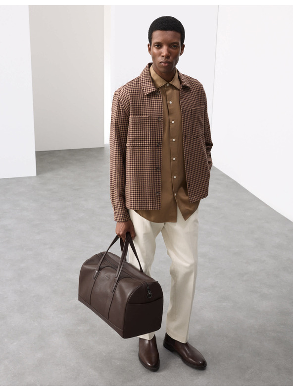 Marks & Spencer Bundeková košeľa z čistej bavlny so vzorom pepito Marks & Spencer hnedá