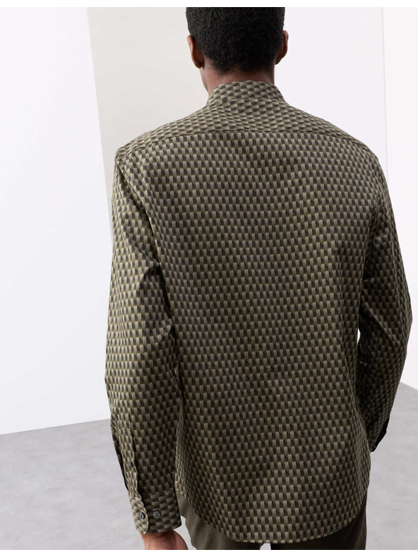 Marks & Spencer Košeľa s vysokým podielom bavlny Marks & Spencer zelená