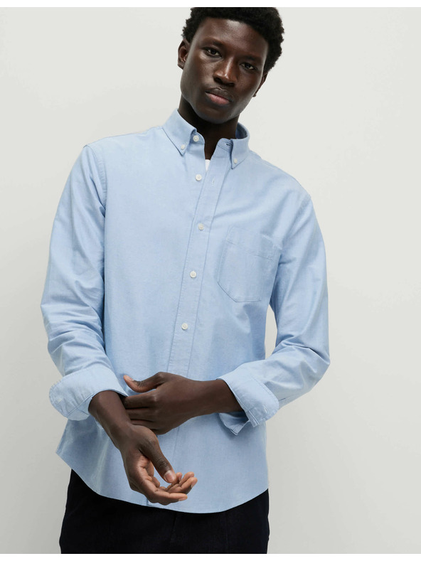 Marks & Spencer The Ultimate Marks & Spencer čistá bavlnená oxfordská košeľa modrá