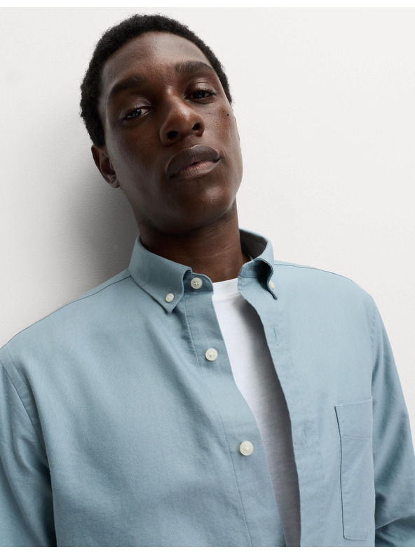 Marks & Spencer Oxfordská košeľa z čistej bavlny The Ultimate Marks & Spencer sivá