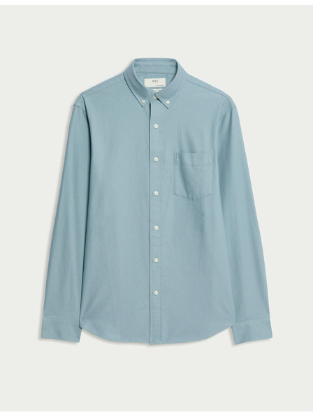 Marks & Spencer Oxfordská košeľa z čistej bavlny The Ultimate Marks & Spencer sivá