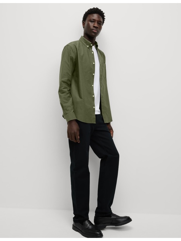 Marks & Spencer Oxfordská košeľa z čistej bavlny The Ultimate Marks & Spencer zelená
