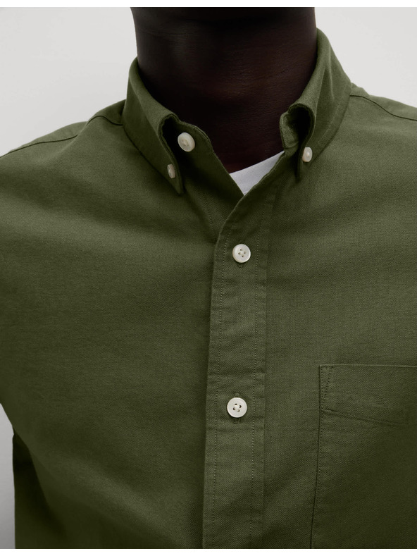 Marks & Spencer Oxfordská košeľa z čistej bavlny The Ultimate Marks & Spencer zelená