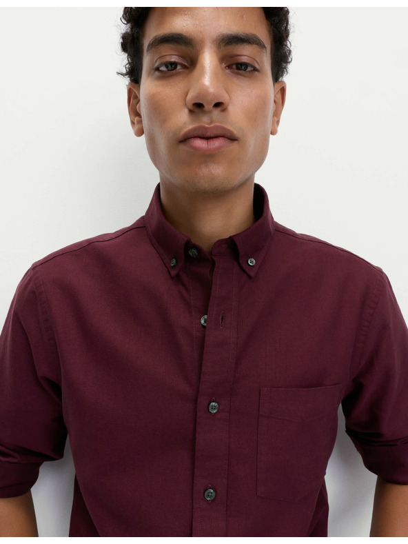 Marks & Spencer Oxfordská košeľa z čistej bavlny The Ultimate Marks & Spencer červená