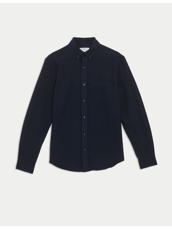 Marks & Spencer Oxfordská košeľa z čistej bavlny The Ultimate Marks & Spencer námorná modrá