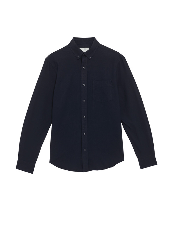 Marks & Spencer Oxfordská košeľa z čistej bavlny The Ultimate Marks & Spencer námorná modrá