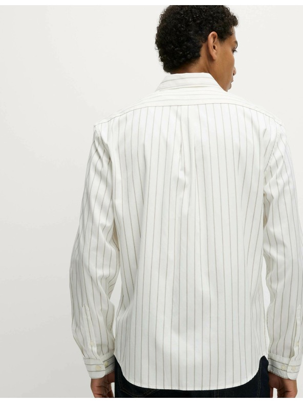 Marks & Spencer Pruhovaná košeľa z čistej bavlny Marks & Spencer biela