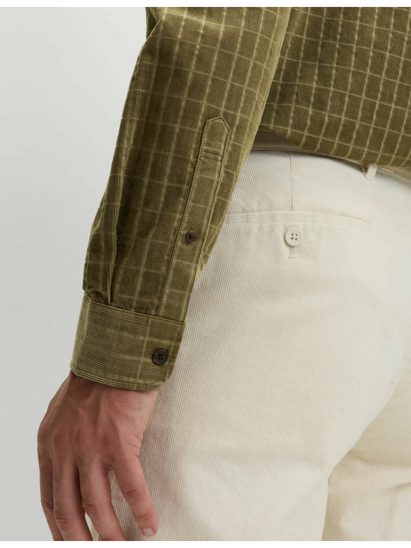 Marks & Spencer Menčestrová košeľa Marks & Spencer zelená