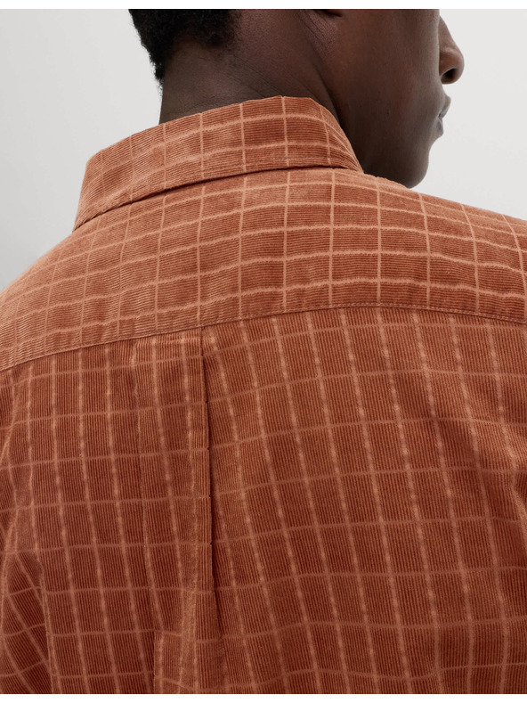 Marks & Spencer Menčestrová košeľa Marks & Spencer hnedá