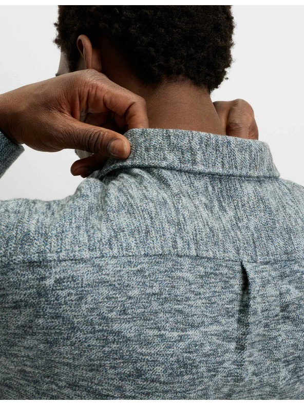 Marks & Spencer Čisto bavlnená flanelová košeľa Marks & Spencer modrá